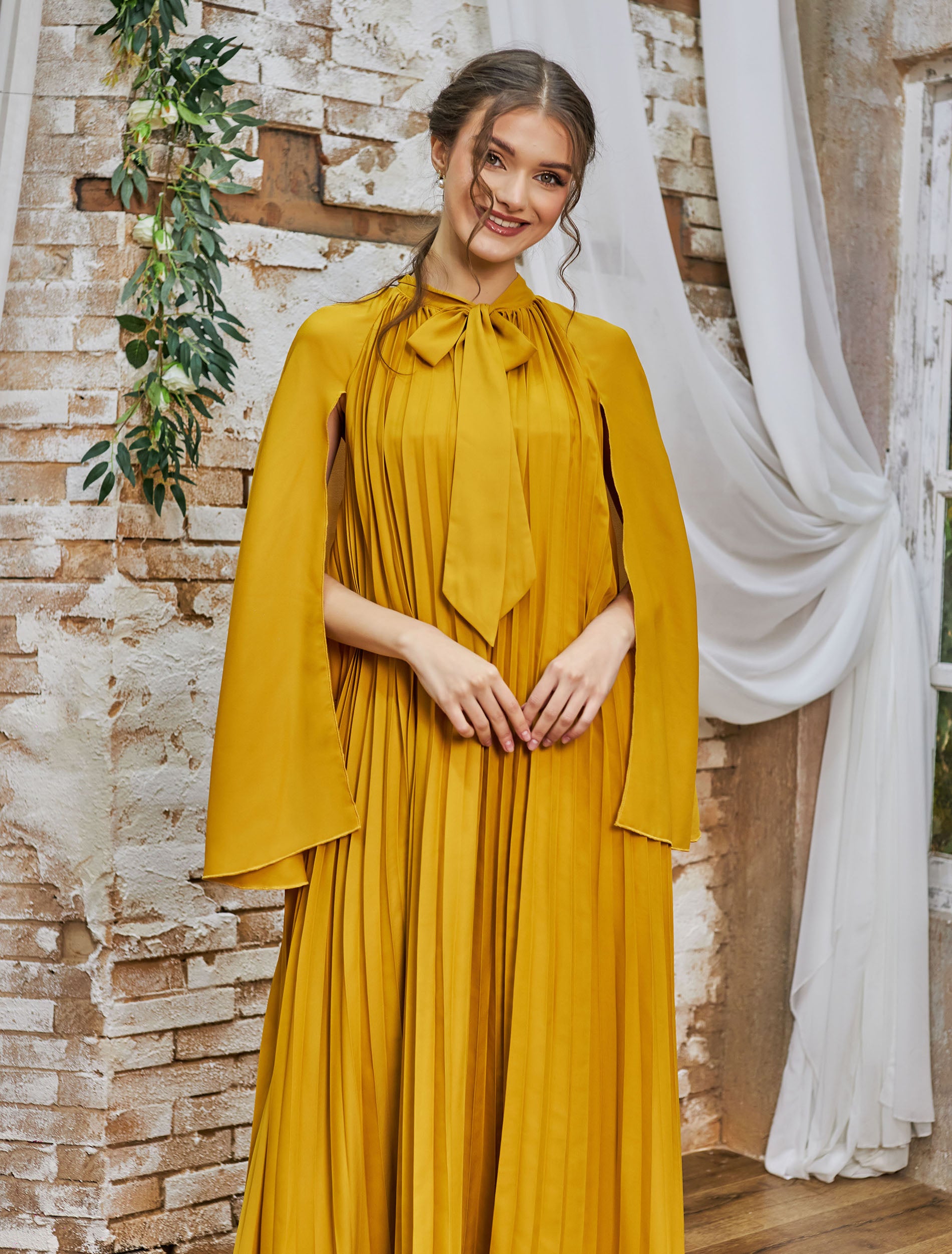 فستان روزان اصفر