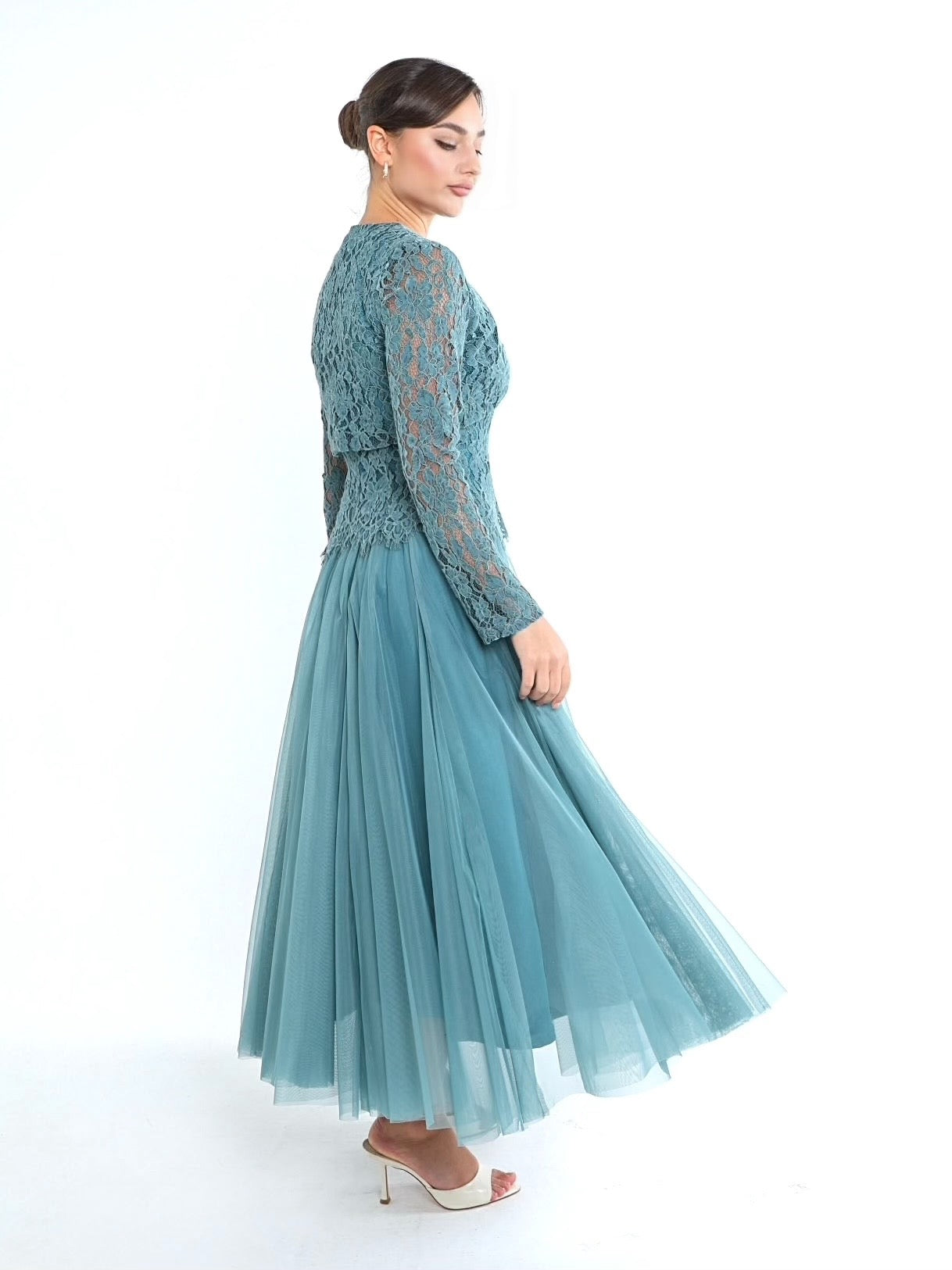 فستان فيروزي