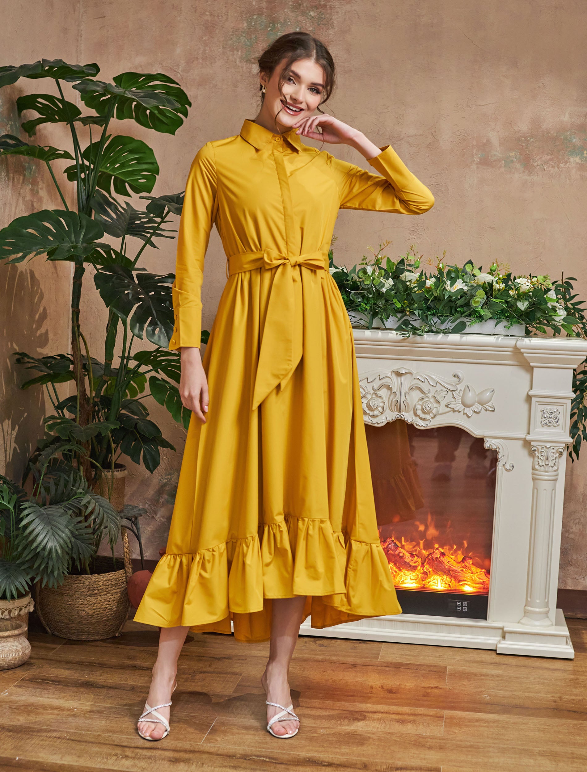 فستان ايلوريت اصفر