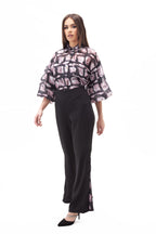 110165 pink top &amp; black pant (10)