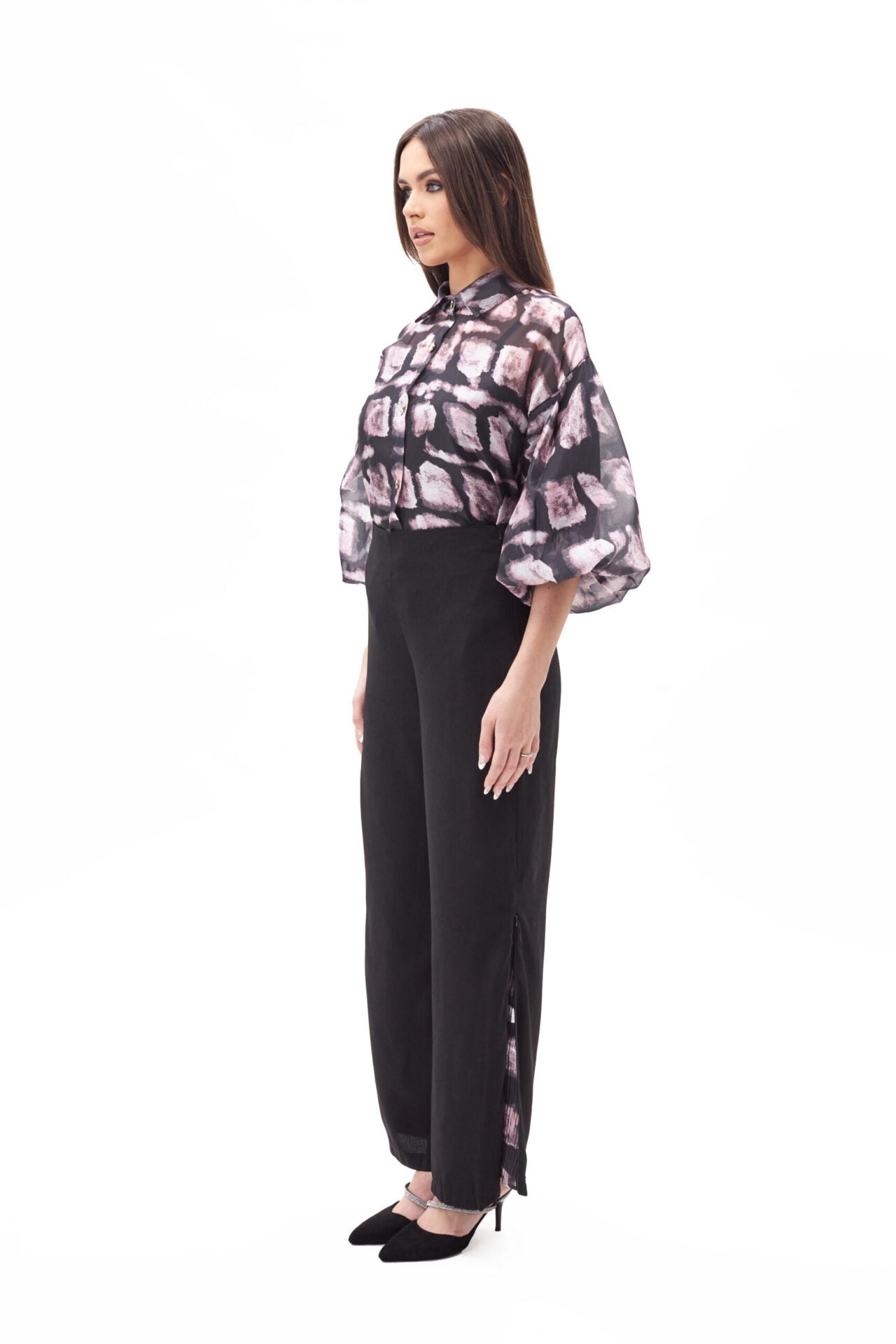 110165 pink top &amp; black pant (6)
