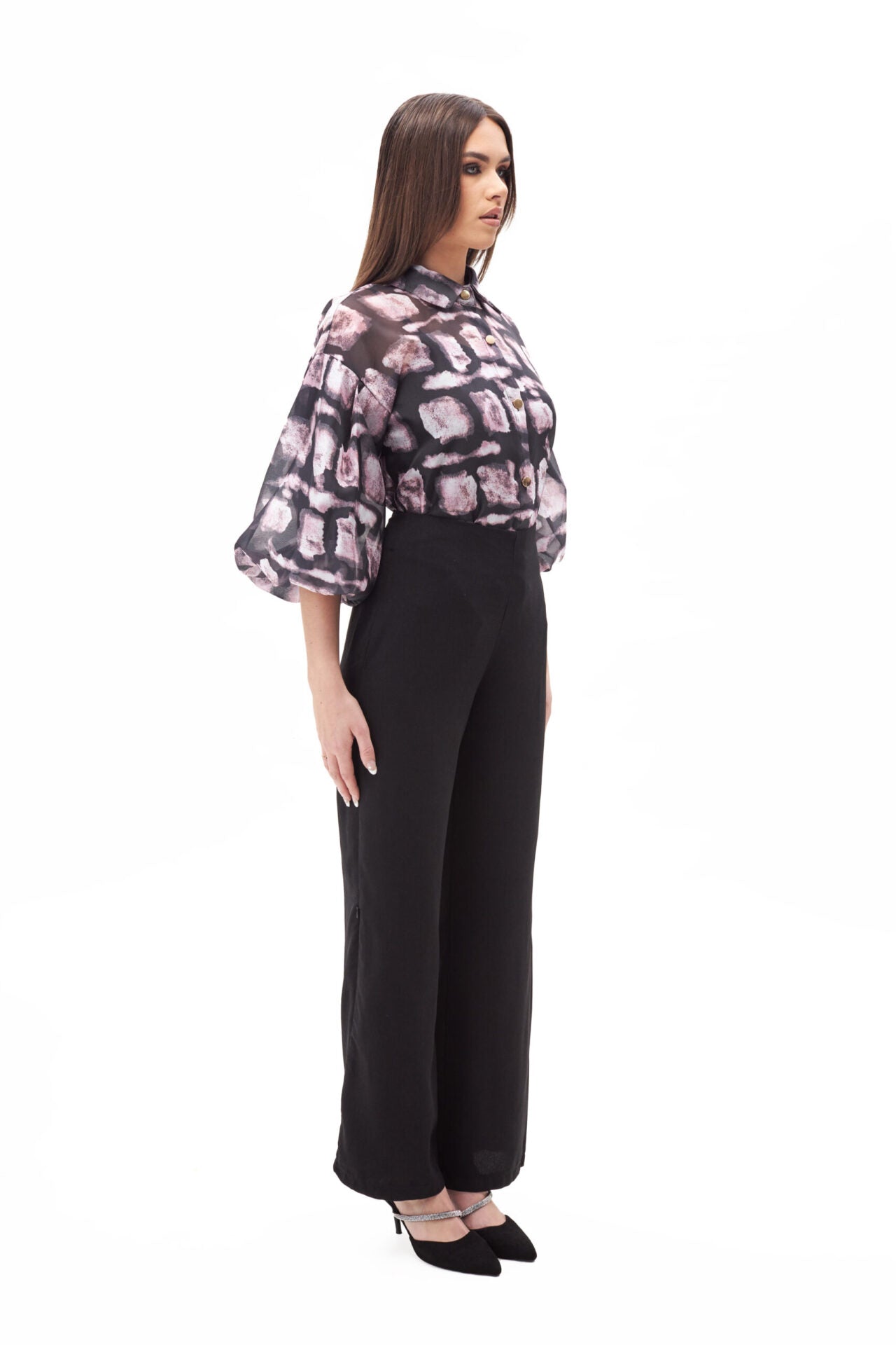 110165 pink top &amp; black pant (7)