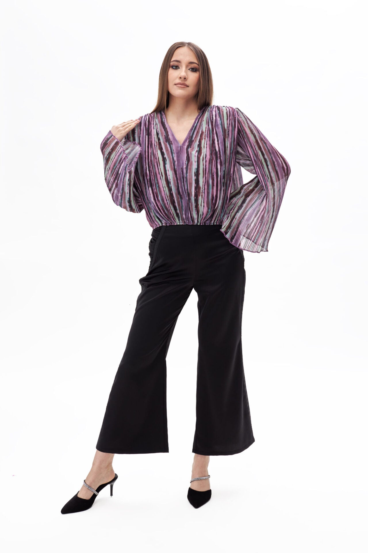 110169 purple blouse &#038; black pant (6)
