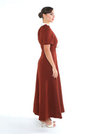 Chiara Burgundy Dress