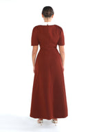 Chiara Burgundy Dress