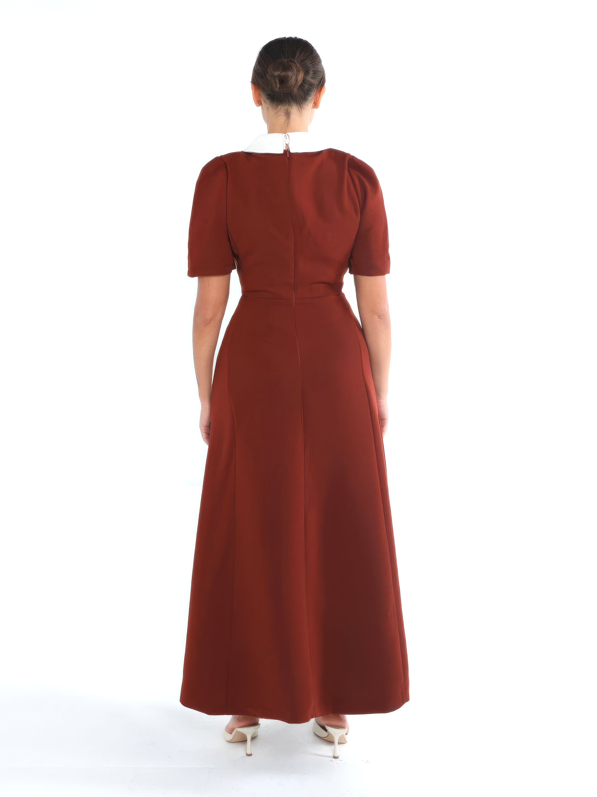 Chiara Burgundy Dress