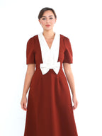 Chiara Burgundy Dress
