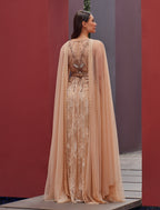 Shalky | Canel Dress-Beige Evening Dress