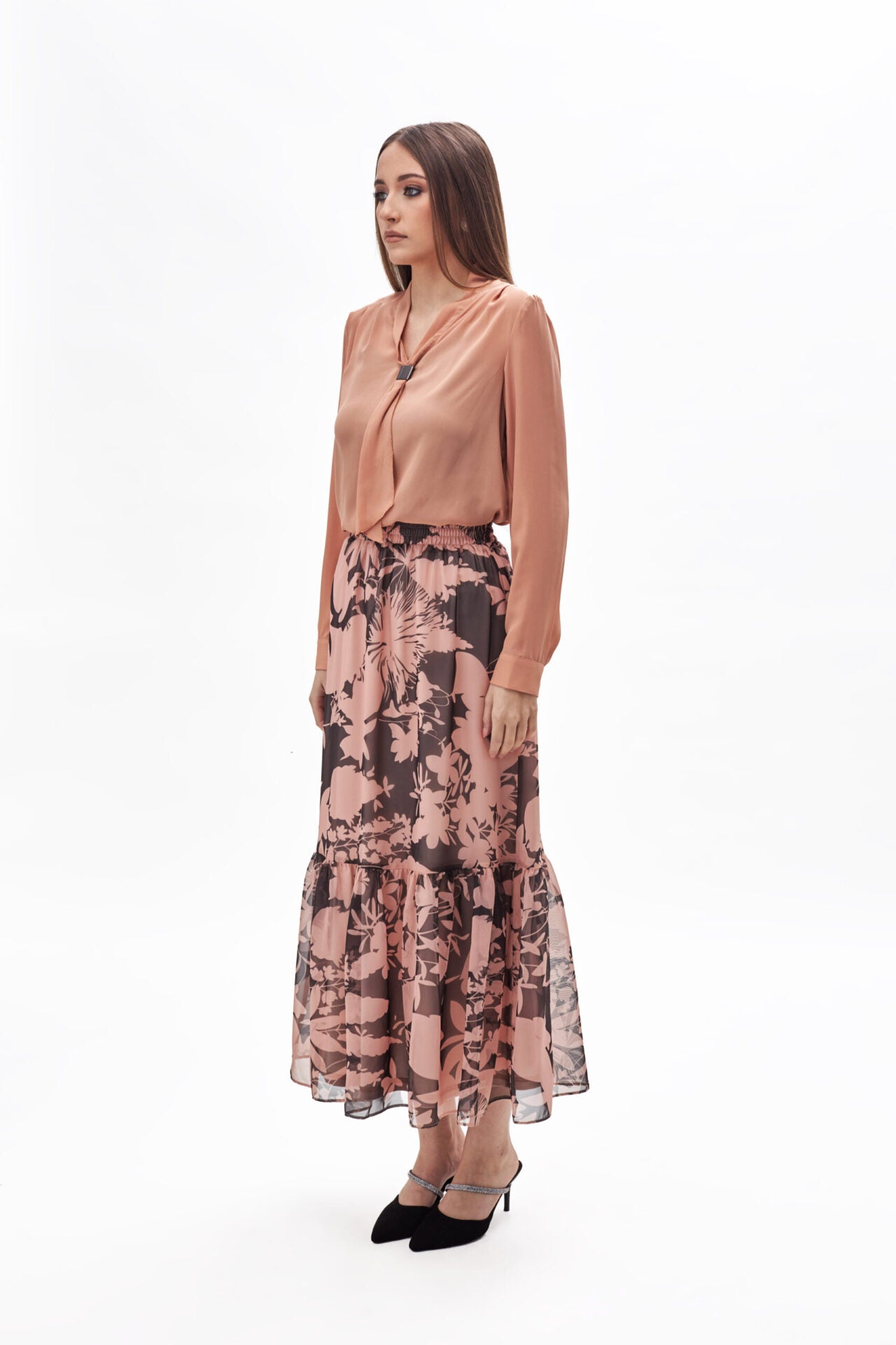 23029 top &#038; 23040 skirt orange (4)