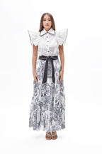 23043 white top & 23044 black print skirt (2)