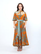 Orange brasso dress