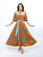 Orange brasso dress