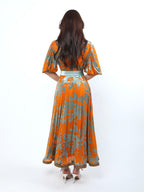 Orange brasso dress