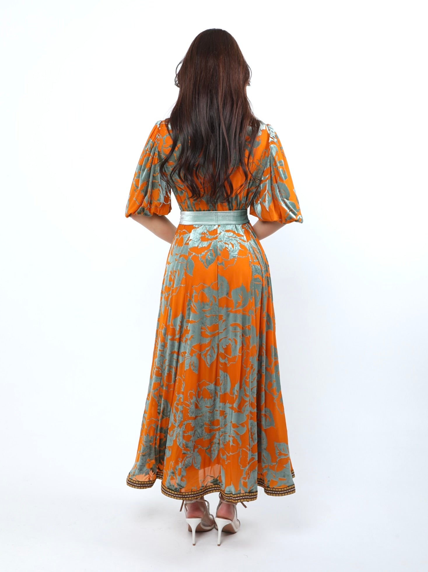 Orange brasso dress