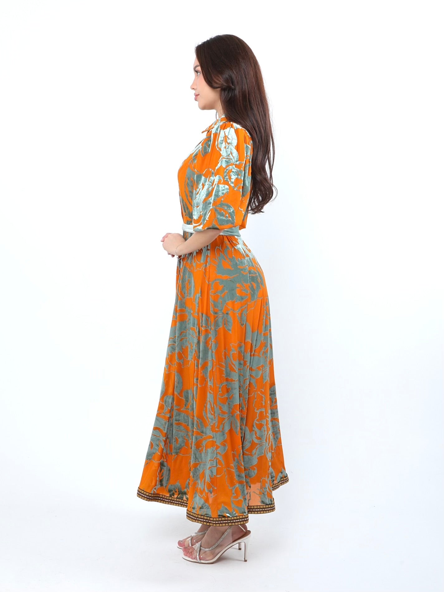 Orange brasso dress