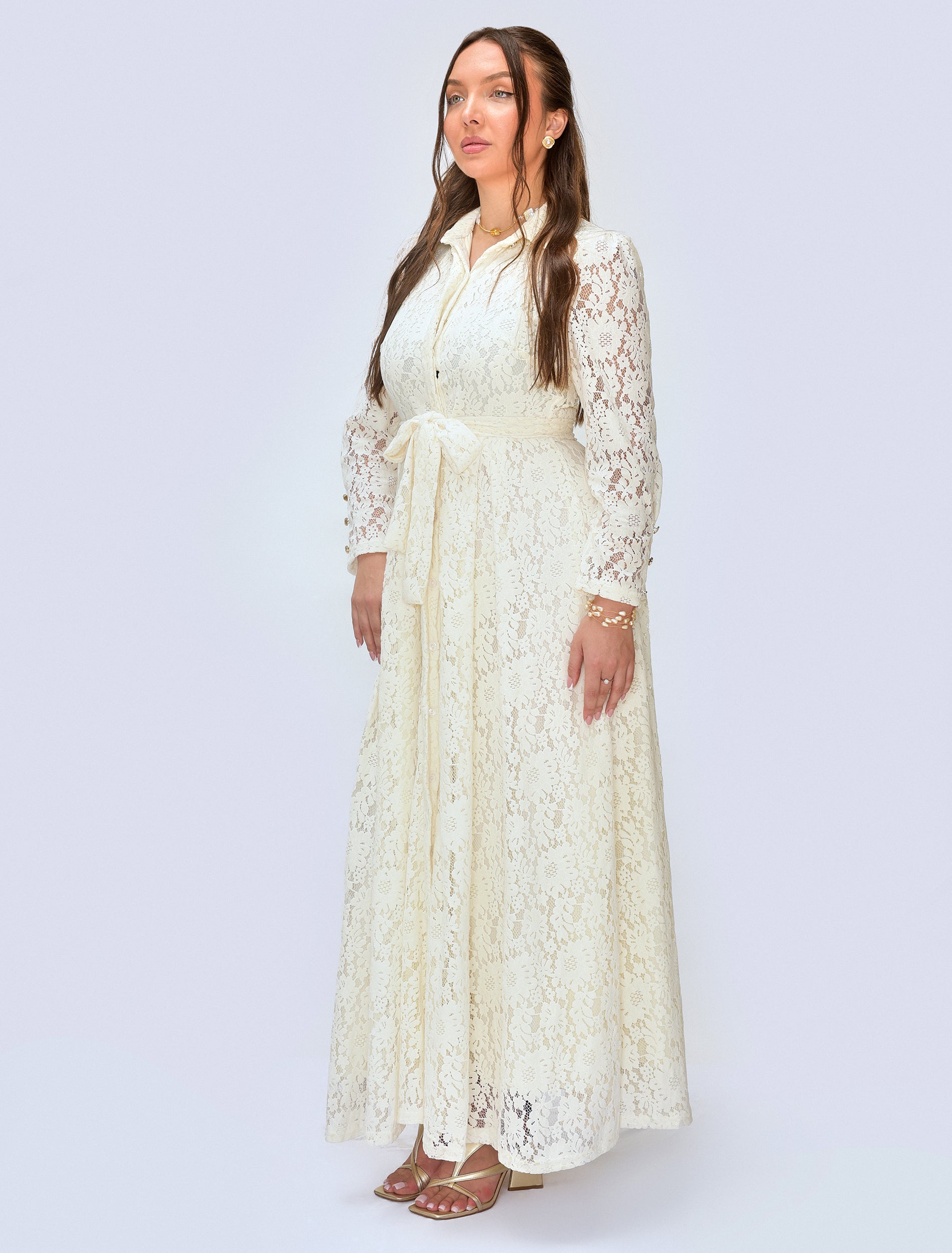 Ivory lace dress