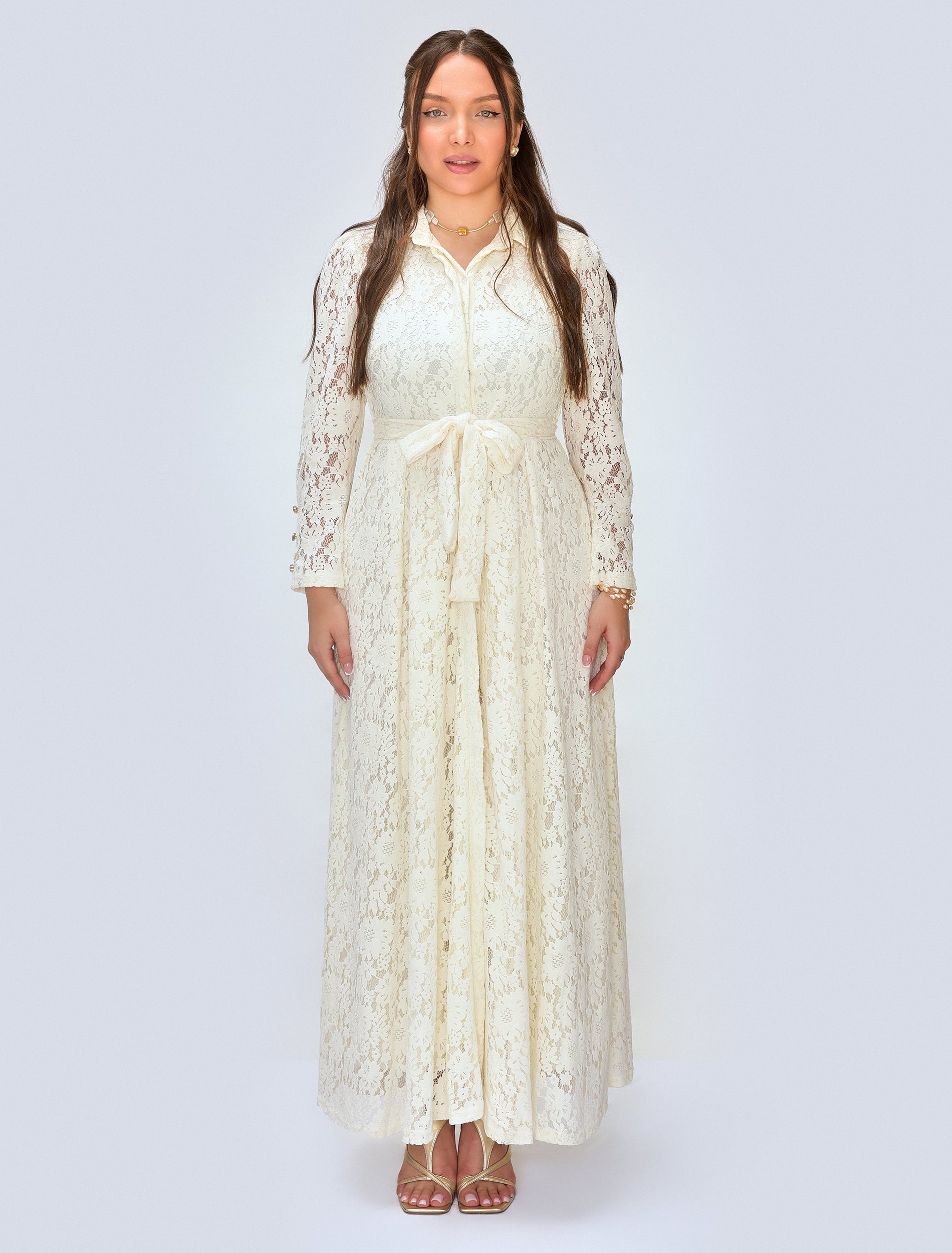 Ivory lace dress