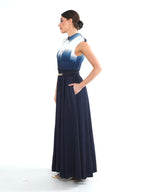 Elara Navy Dress