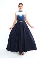 Elara Navy Dress