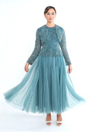 فستان فيروزي