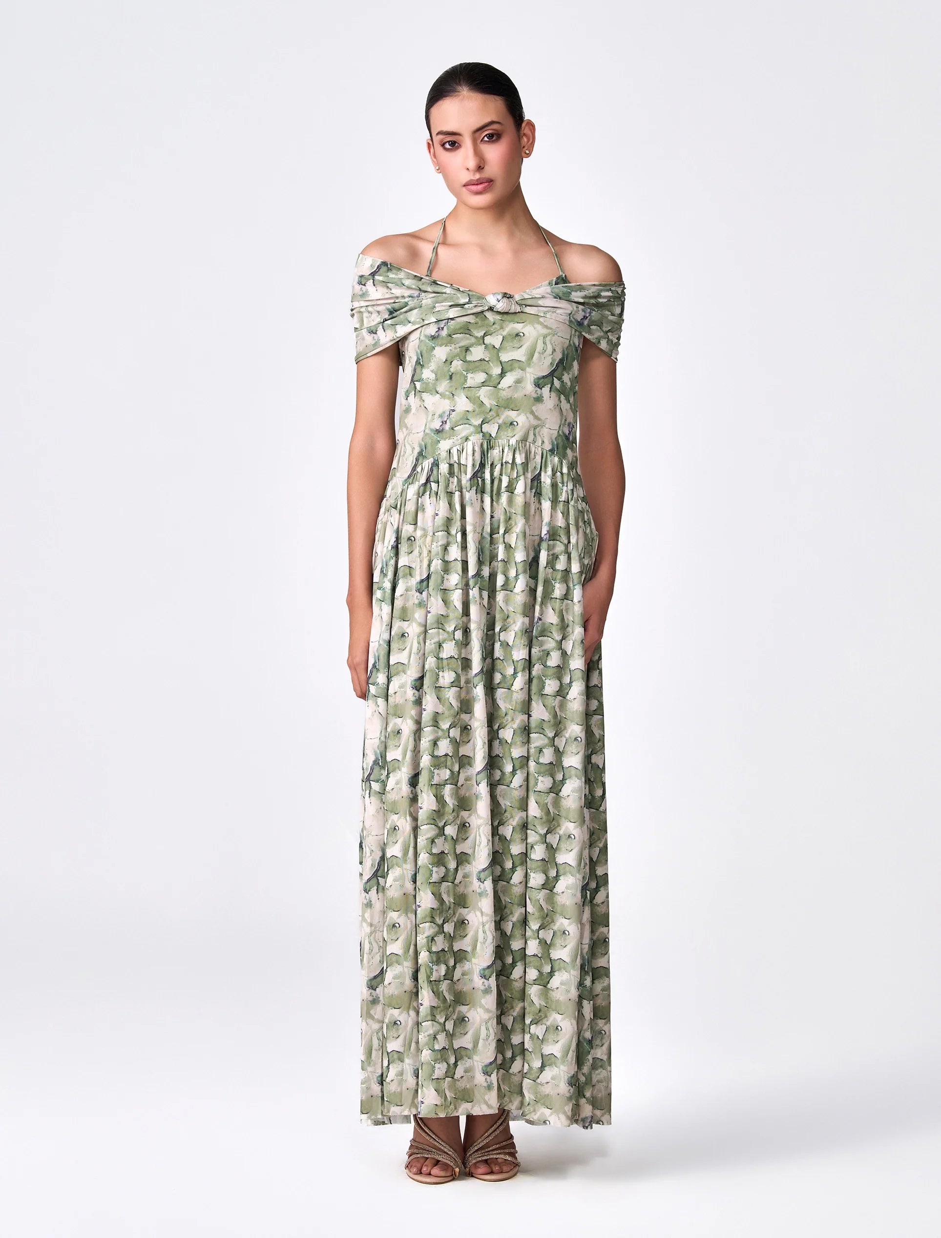 Selene Dress - Sage Green