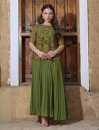 Alinta Green Dress