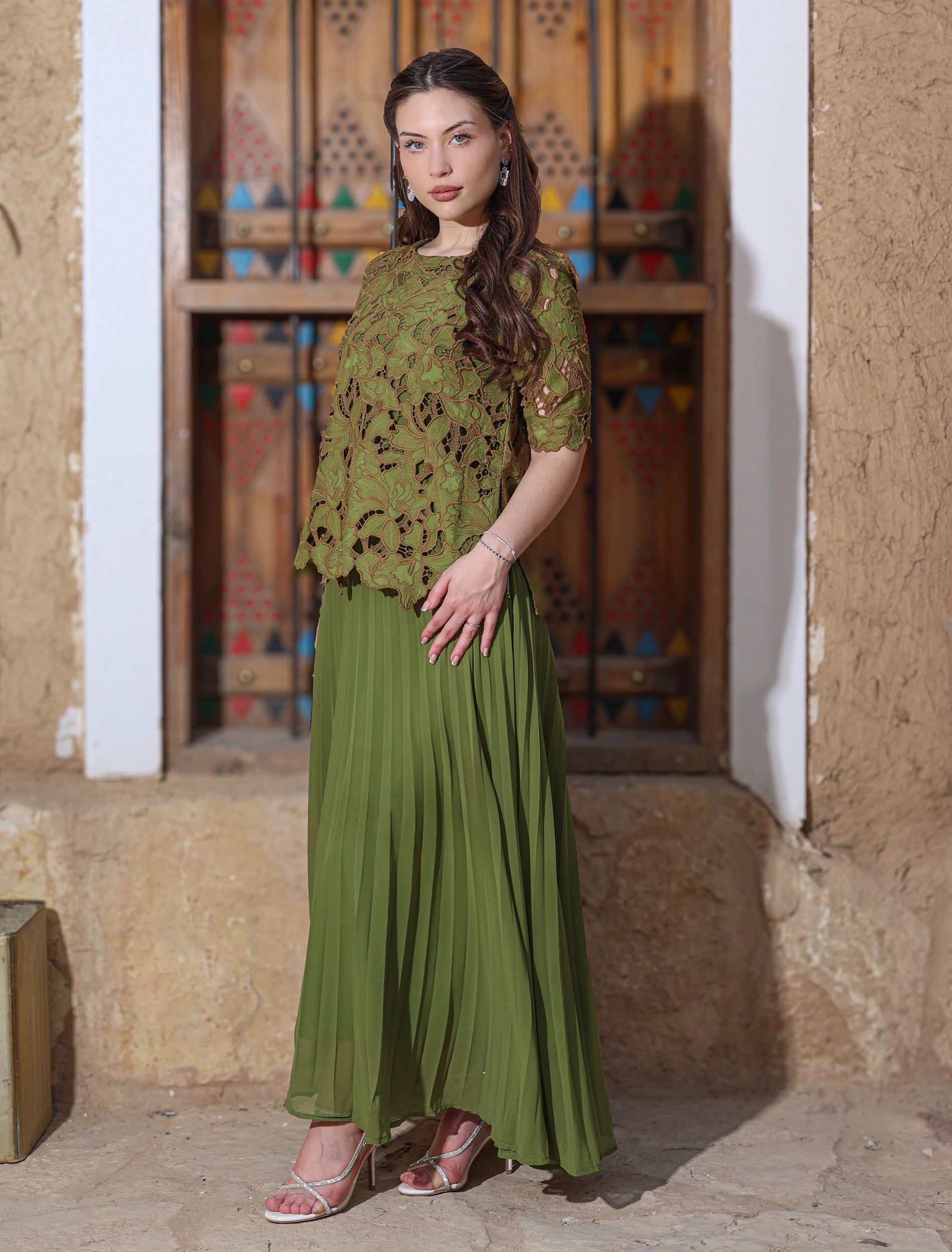 Alinta Green Dress