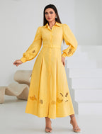 فستان سلوي اصفر