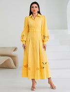 فستان سلوي اصفر