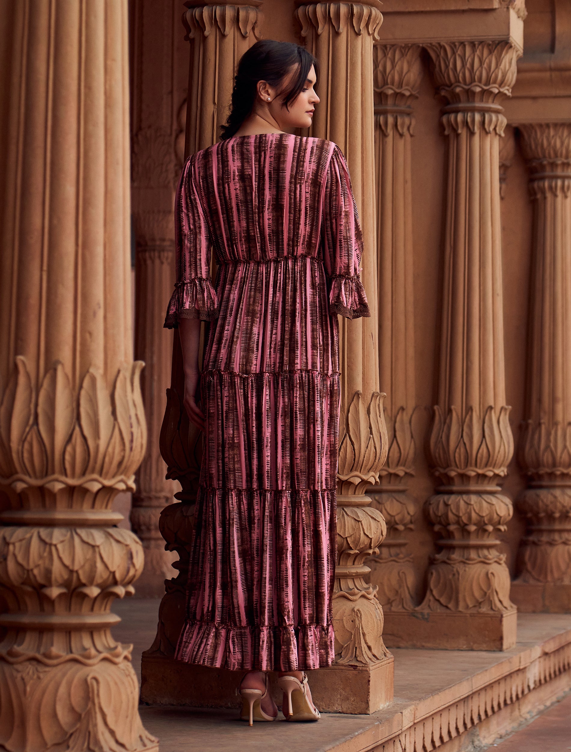 فستان اوفيليا زهري