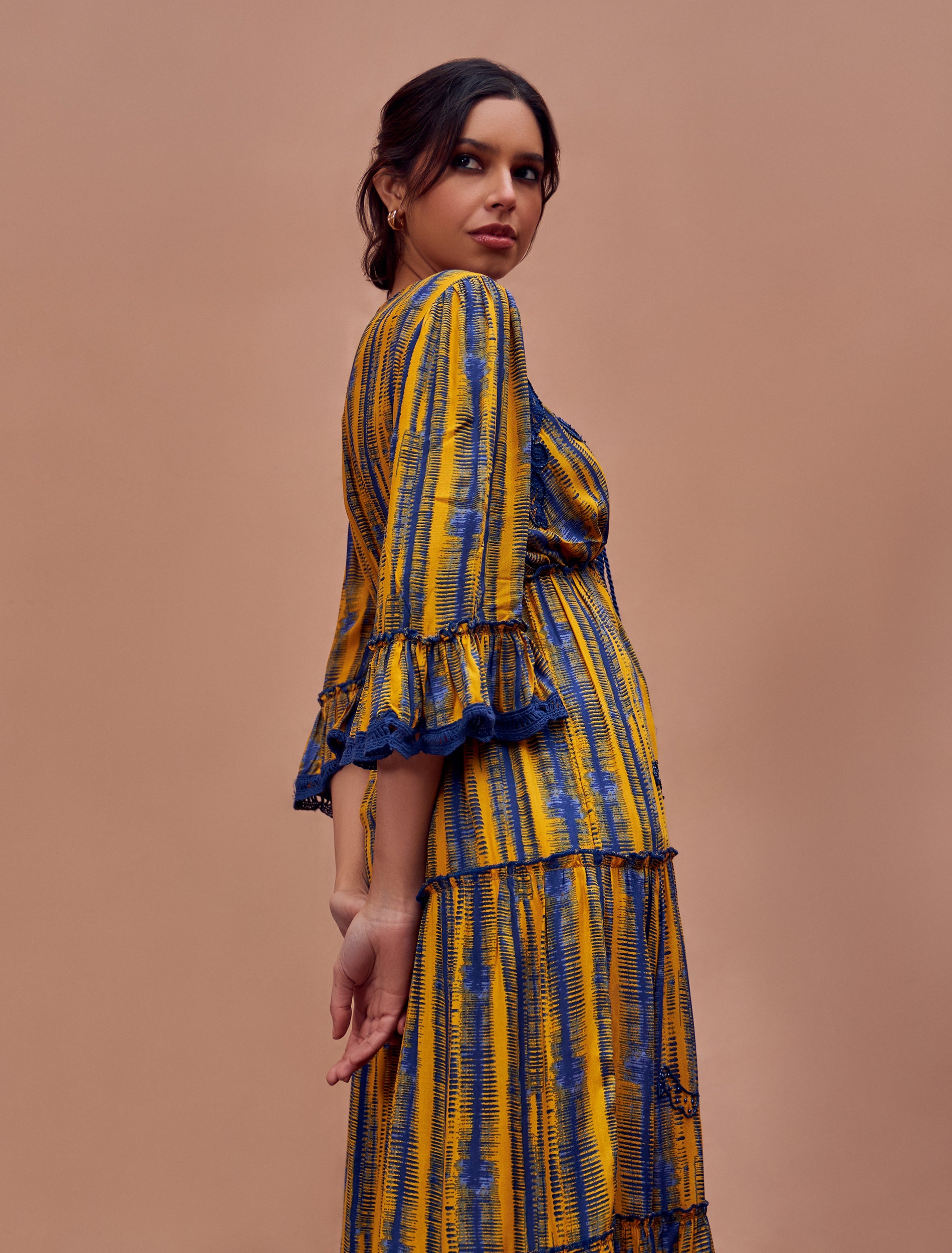 فستان اوفيليا زهري