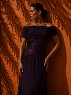 Oriana Dress - Burgundy