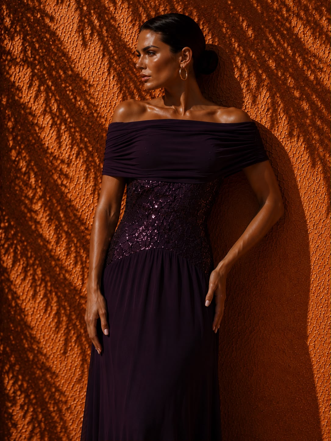 Oriana Dress - Burgundy